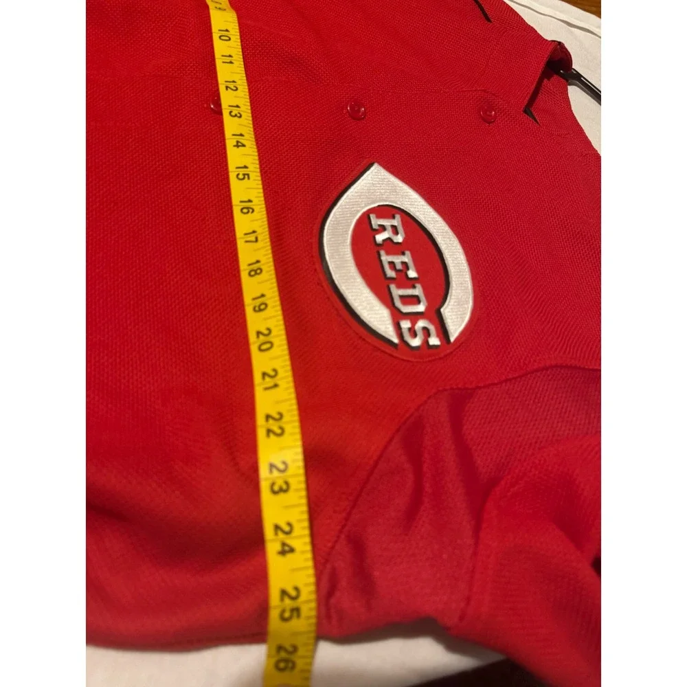 Majestic Cincinnati Reds Baseball Jersey Red Authentic Collection Men Size Large